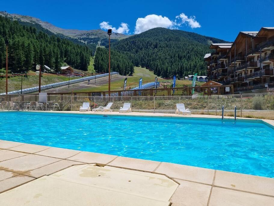 T2 + Coin Montagne - Wifi/Piscine - Les Orres 1800 Apartman Kültér fotó